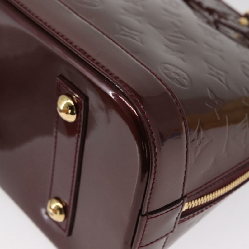 【日本直送】路易威登 Monogram Vernis Alma PM 手提包 Rouge Favist M91691 Auth yk19571V-15