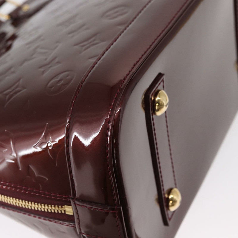 【日本直送】路易威登 Monogram Vernis Alma PM 手提包 Rouge Favist M91691 Auth yk19571V-16