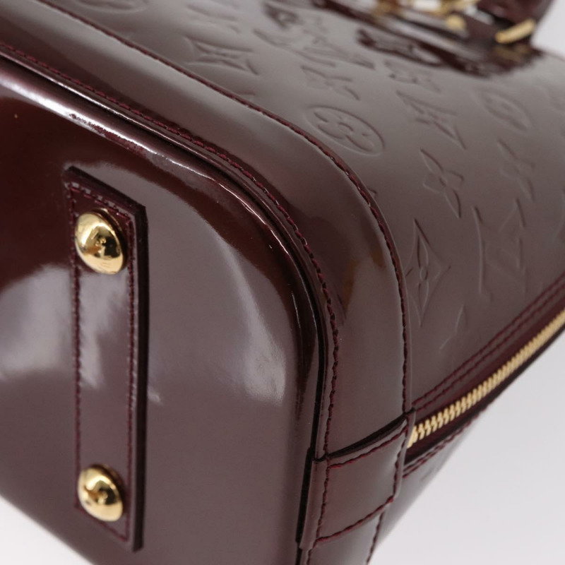 【日本直送】路易威登 Monogram Vernis Alma PM 手提包 Rouge Favist M91691 Auth yk19571V-17