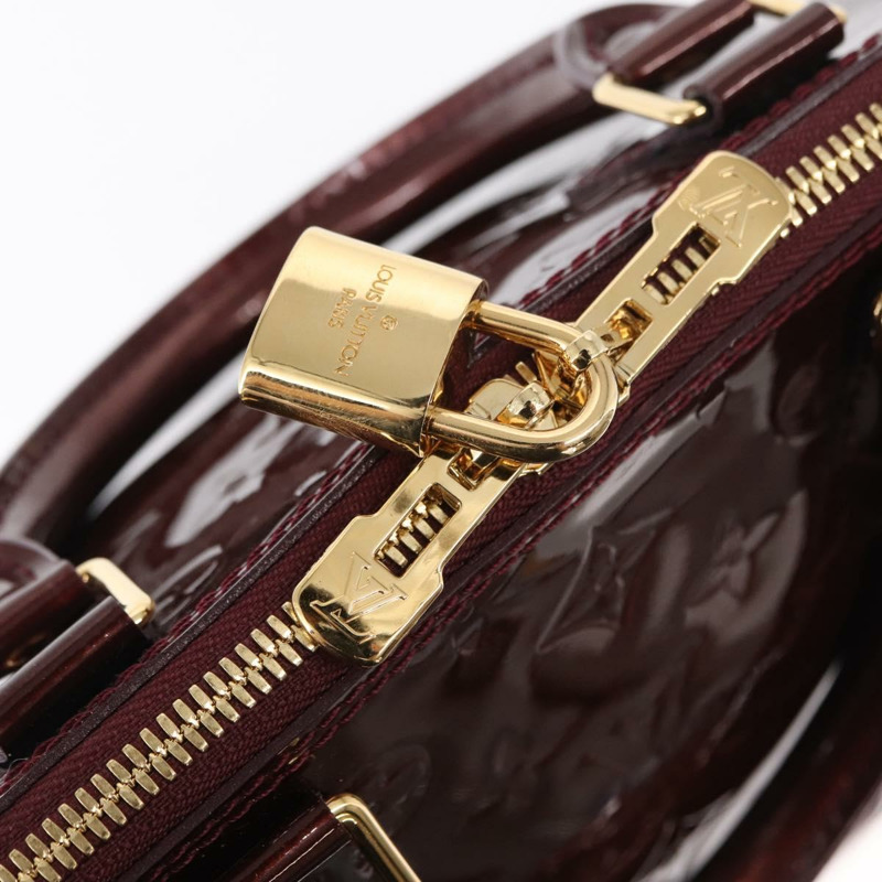【日本直送】路易威登 Monogram Vernis Alma PM 手提包 Rouge Favist M91691 Auth yk19571V-18