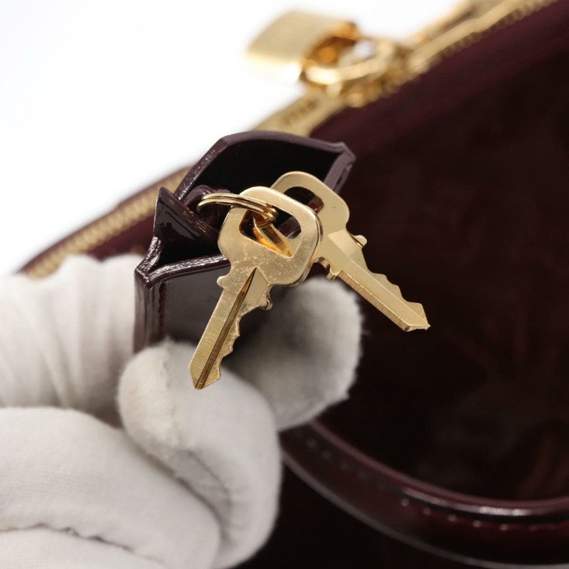 【日本直送】路易威登 Monogram Vernis Alma PM 手提包 Rouge Favist M91691 Auth yk19571V-19