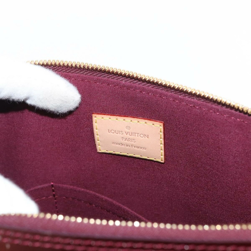 【日本直送】路易威登 Monogram Vernis Alma PM 手提包 Rouge Favist M91691 Auth yk19571V-20