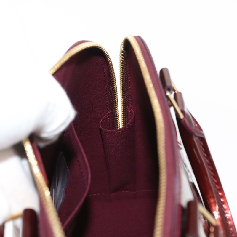 【日本直送】路易威登 Monogram Vernis Alma PM 手提包 Rouge Favist M91691 Auth yk19571V-21