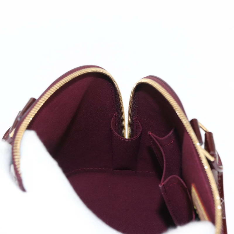 【日本直送】路易威登 Monogram Vernis Alma PM 手提包 Rouge Favist M91691 Auth yk19571V-22