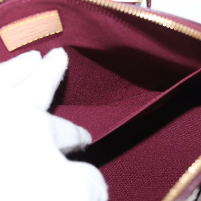 【日本直送】路易威登 Monogram Vernis Alma PM 手提包 Rouge Favist M91691 Auth yk19571V-23