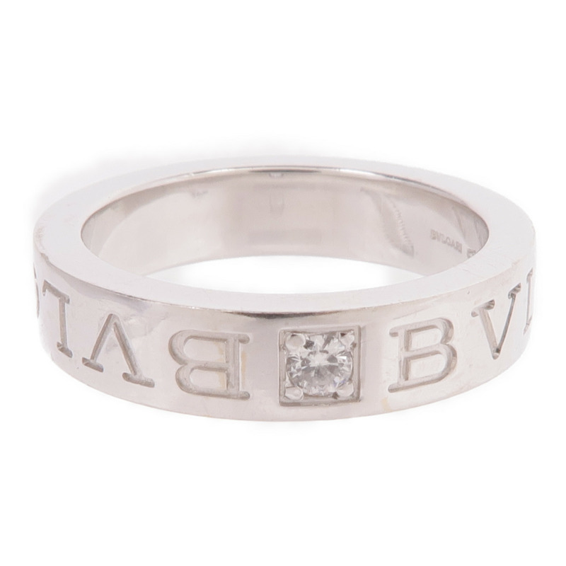 BVLGARI 18K白金B.Zero1 Essentiai Ring鑽石戒指US#4-1