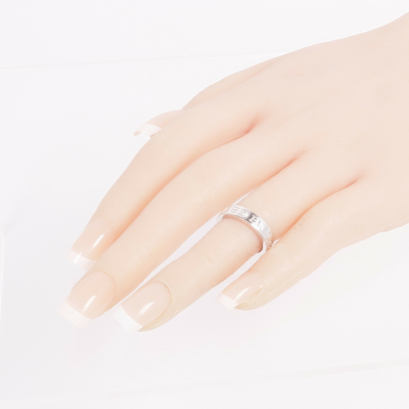 BVLGARI 18K白金B.Zero1 Essentiai Ring鑽石戒指US#4-6