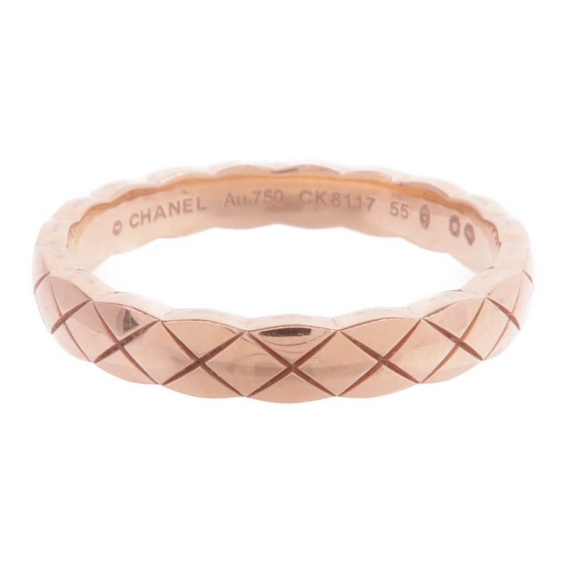 CHANEL 18K玫瑰金Mini Coco Crush Ring戒指Chanel#55/US#7.25-1