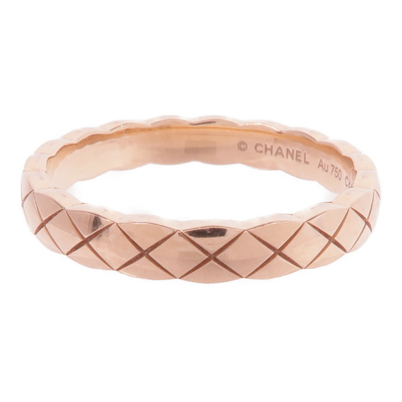 CHANEL 18K玫瑰金Mini Coco Crush Ring戒指Chanel#55/US#7.25-2