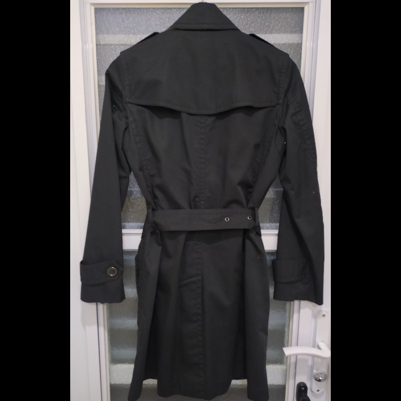 Burberry 黑色雙排釦風衣-1