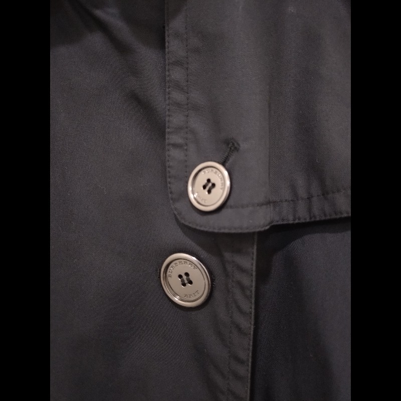 Burberry 黑色雙排釦風衣-3
