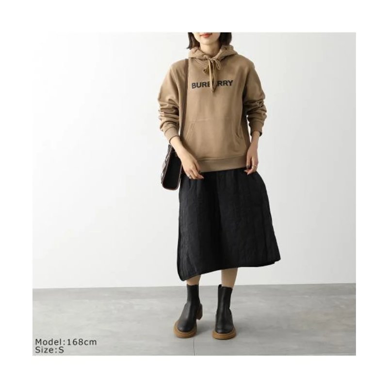 Burberry Logo Printed Hoodie for Women in Camel - 8060702-Camel ( Size: S / M / L )-3