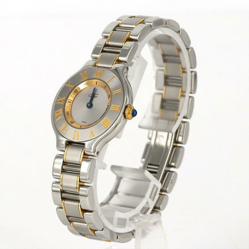 卡地亞 Must 21SM 雙色 W10073R6 SSxYG 石英錶-1