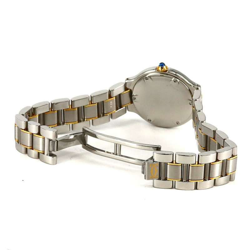 卡地亞 Must 21SM 雙色 W10073R6 SSxYG 石英錶-6