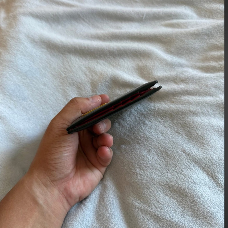 Fendi怪獸眼睛黑色牛皮對折短夾-3