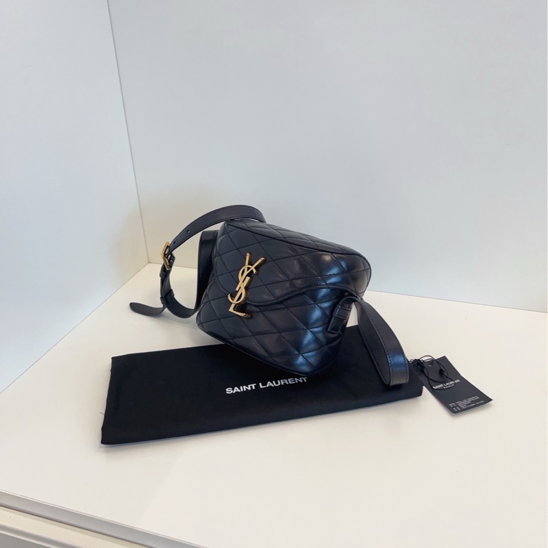 【98新🆕】YSL  黑金 JUNE BOX 盒子包斜挎包-2