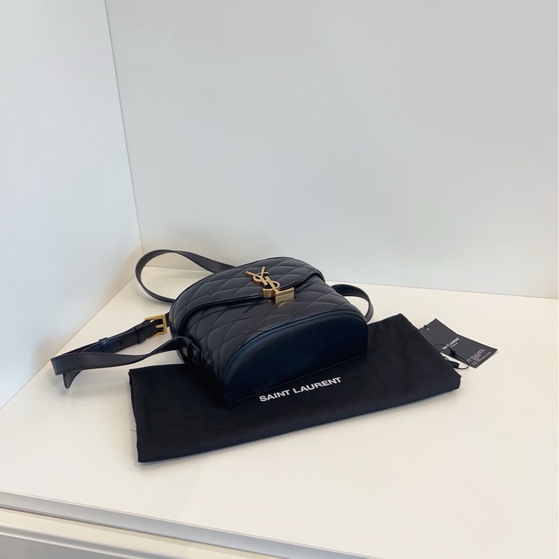 【98新🆕】YSL  黑金 JUNE BOX 盒子包斜挎包-3