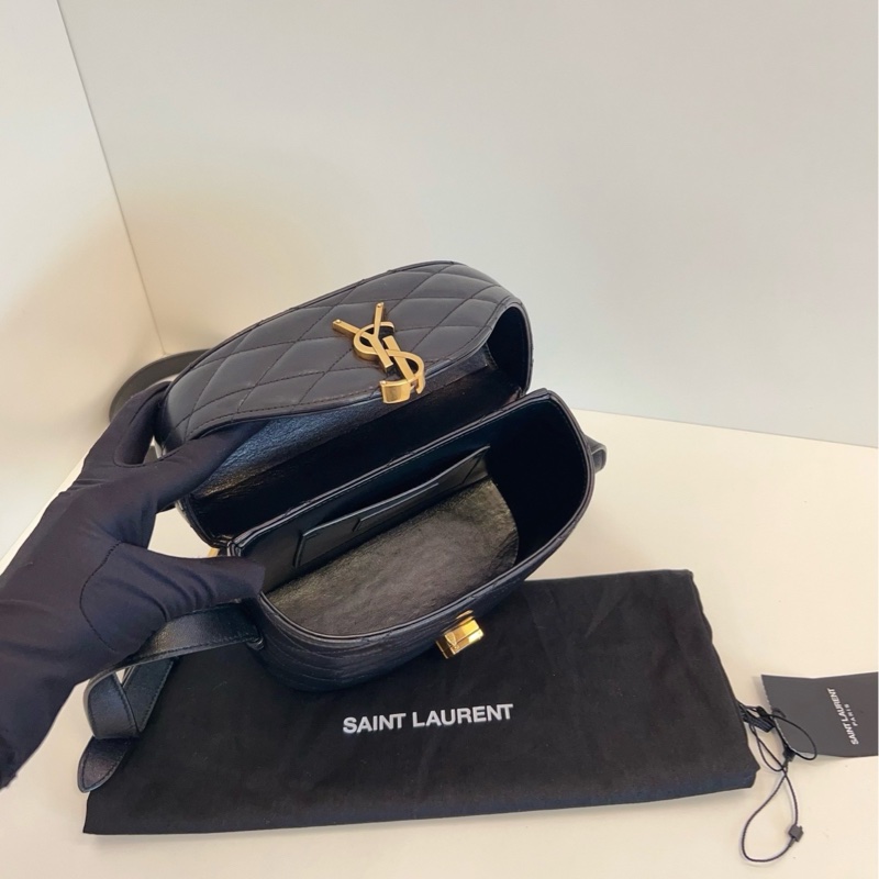 【98新🆕】YSL  黑金 JUNE BOX 盒子包斜挎包-7