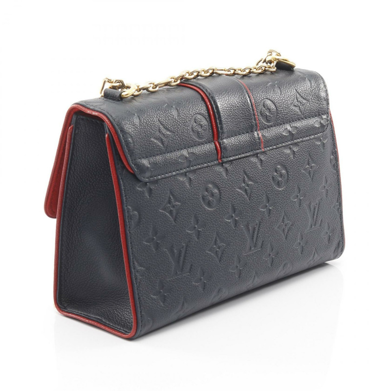 路易威登 Saint-Sulpice 小單肩手提包 M43394 Monogram Empreinte 海軍藍-1