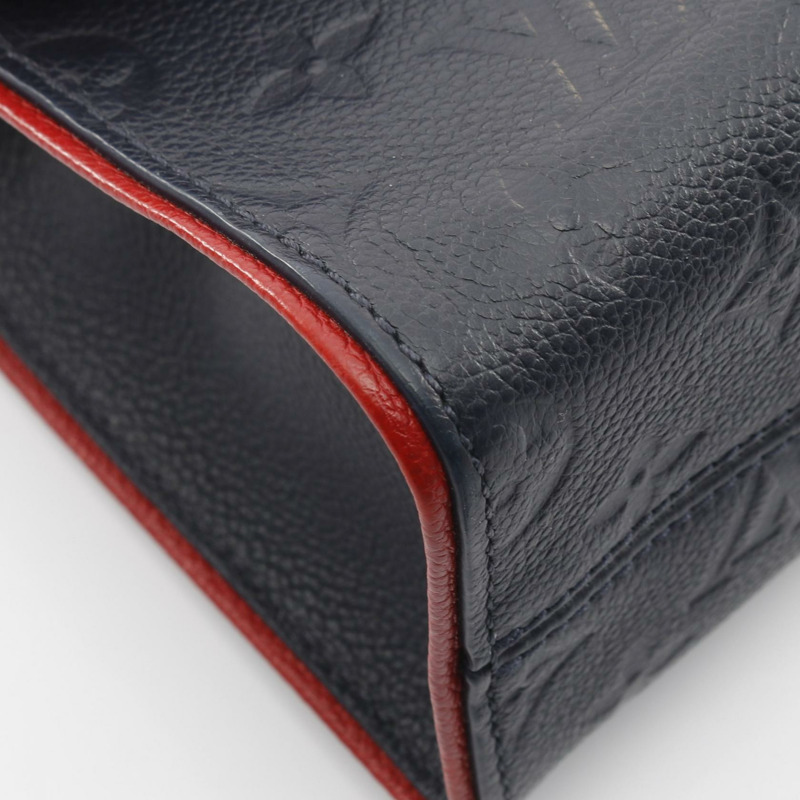 路易威登 Saint-Sulpice 小單肩手提包 M43394 Monogram Empreinte 海軍藍-5