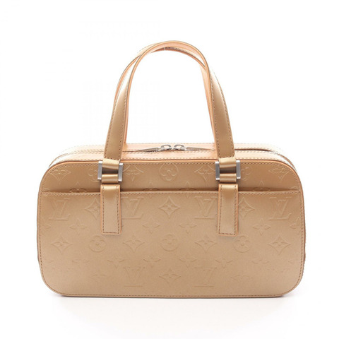 路易威登 Shelton 手提包 M55177 Monogram Matte 皮革 米色 二手 女士