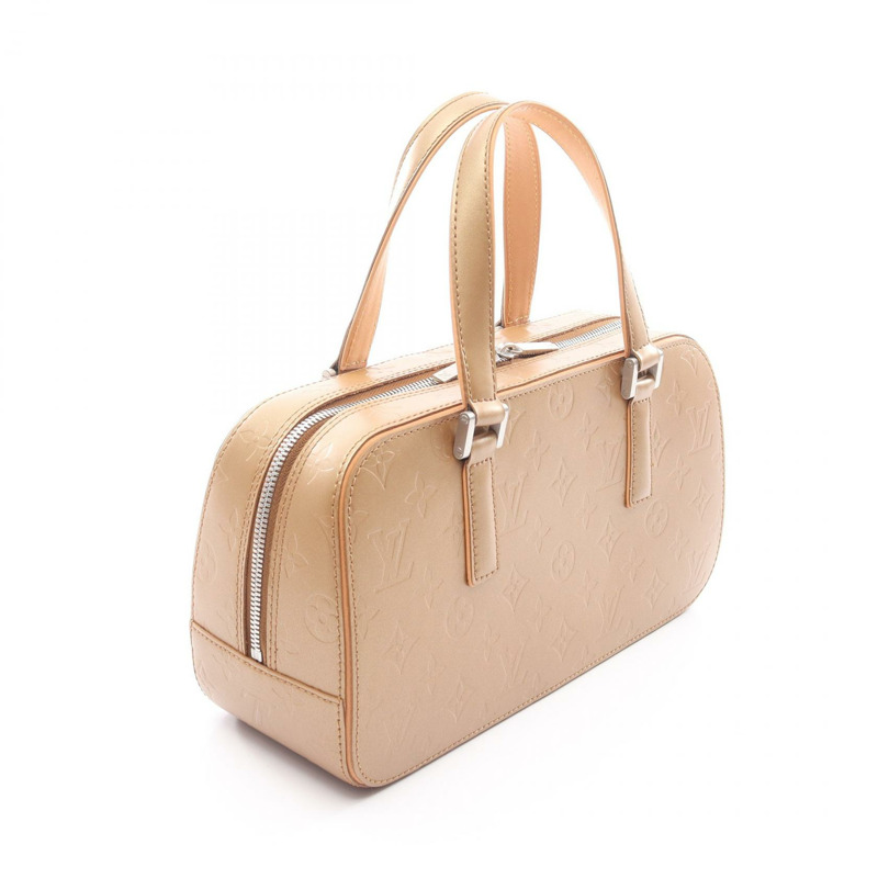 路易威登 Shelton 手提包 M55177 Monogram Matte 皮革 米色 二手 女士-1