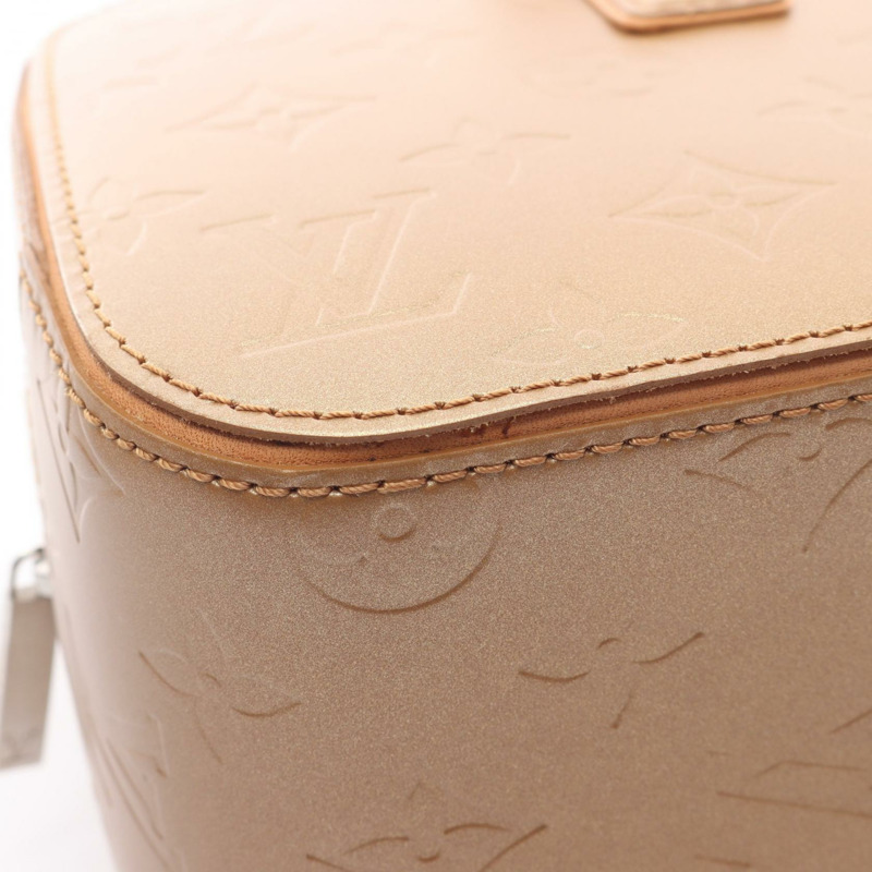 路易威登 Shelton 手提包 M55177 Monogram Matte 皮革 米色 二手 女士-5