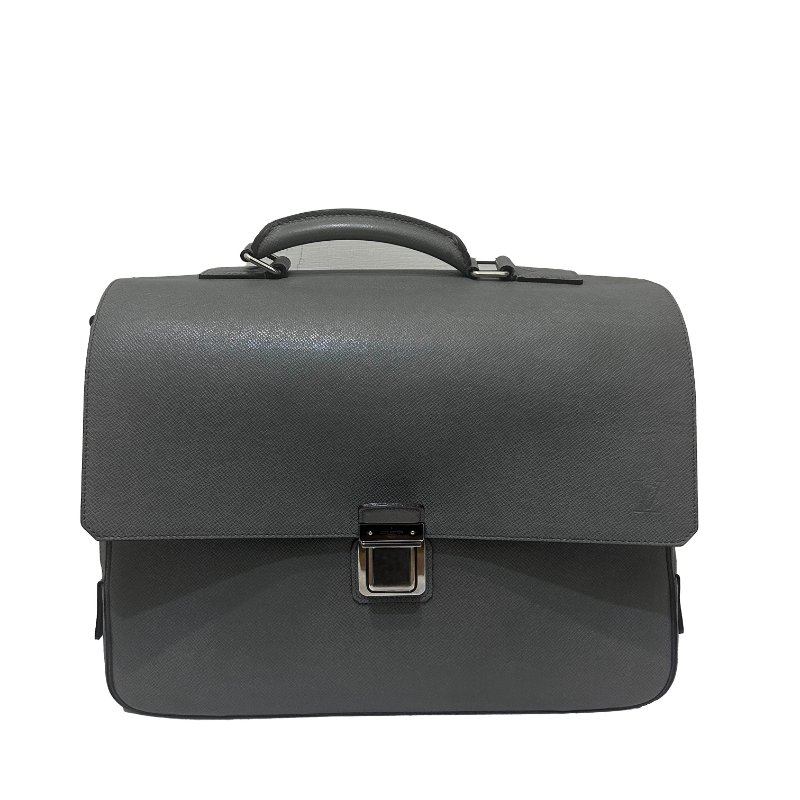 LV灰色全皮Taiga提背二用公事包(GM)-0
