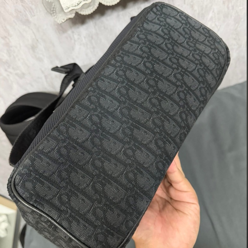 Dior雙肩包Motion Oblique拼皮背包書包-8