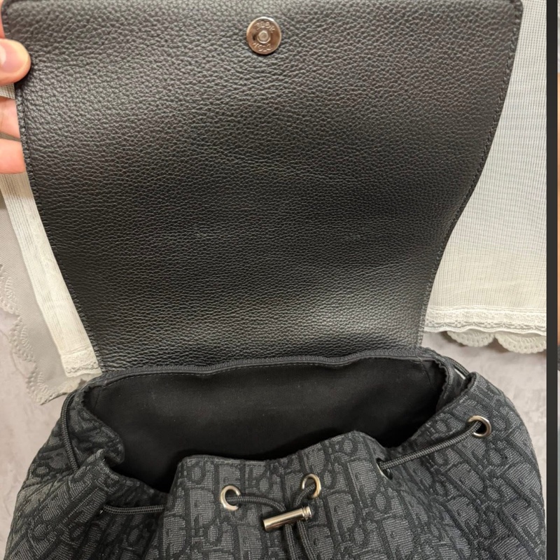 Dior雙肩包Motion Oblique拼皮背包書包-12