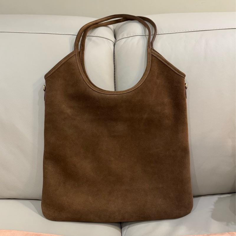 Miu Miu Ivy bag/肩背包/中號/麂皮款/全新閒置美品-3