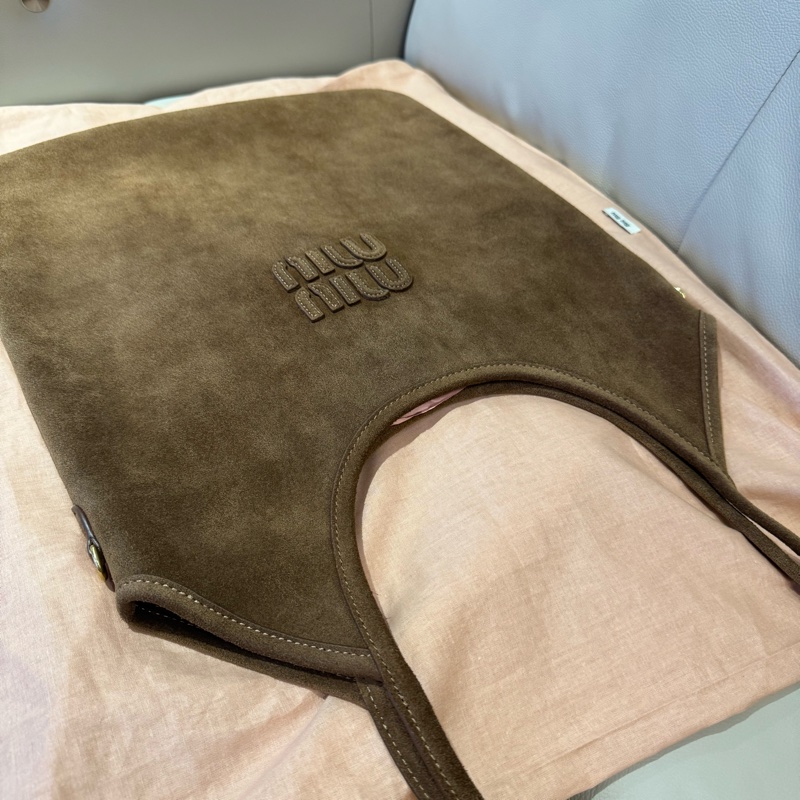 Miu Miu Ivy bag/肩背包/中號/麂皮款/全新閒置美品-9