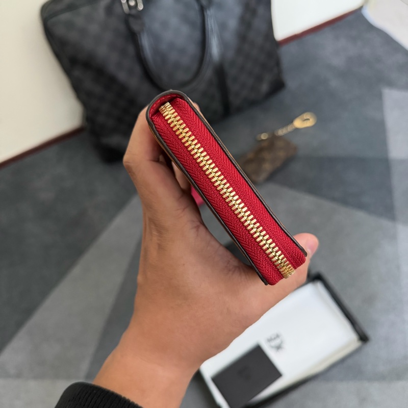 MCM 印滿徽標LOGO 12卡拉鍊長夾-4