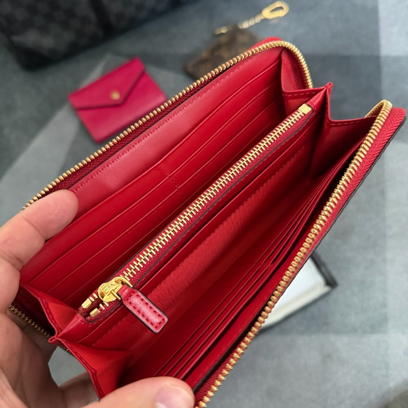 MCM 印滿徽標LOGO 12卡拉鍊長夾-5