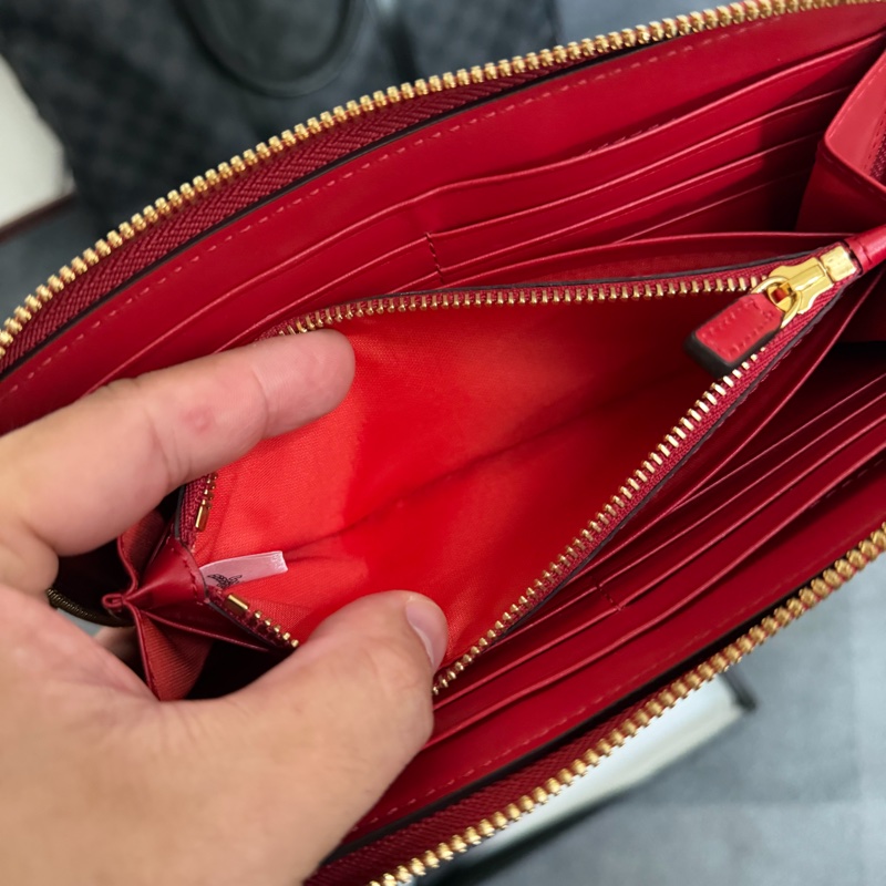 MCM 印滿徽標LOGO 12卡拉鍊長夾-7