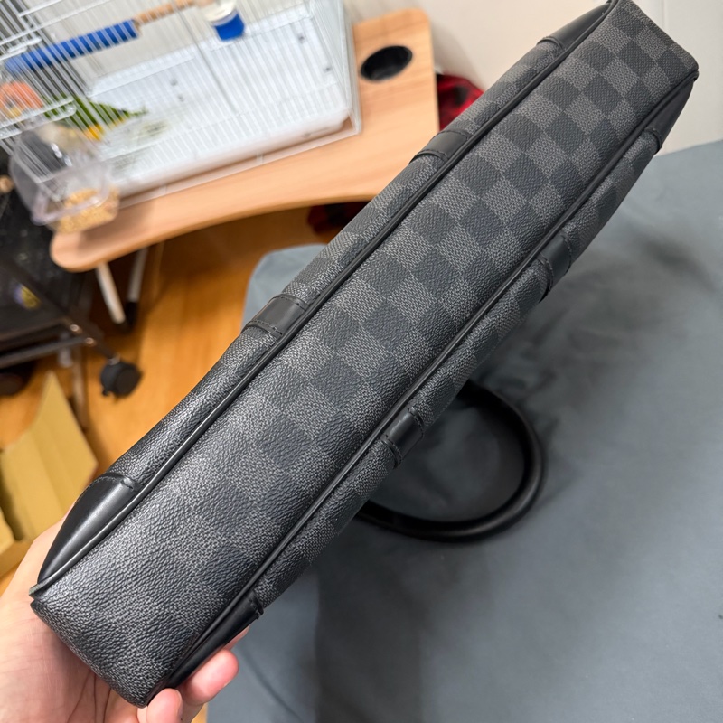 Lv黑棋盤格公事包（N41125）-3