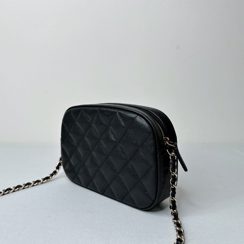 CHANEL 24S荔枝牛淡金相機包-4