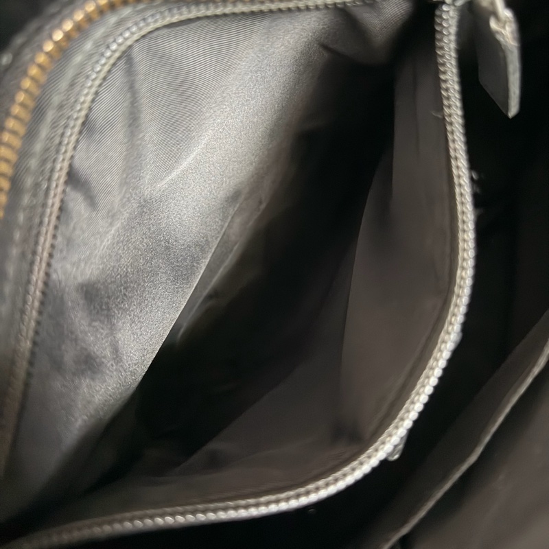 Gucci黑色牛皮單肩斜挎包-9