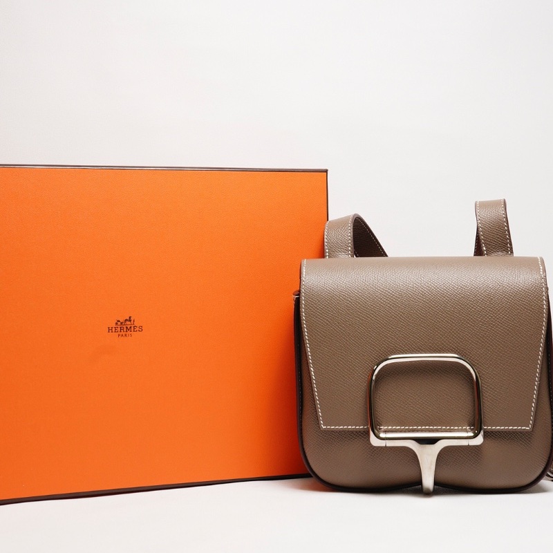 Hermes Della mini 屁股包 z刻（大象灰）-11