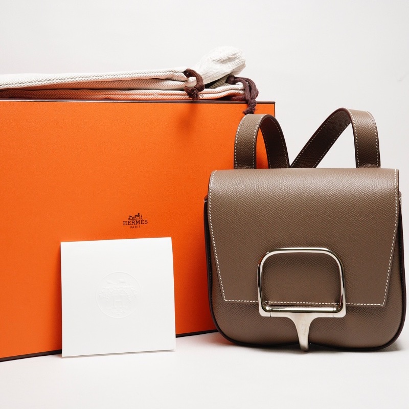 Hermes Della mini 屁股包 z刻（大象灰）-12