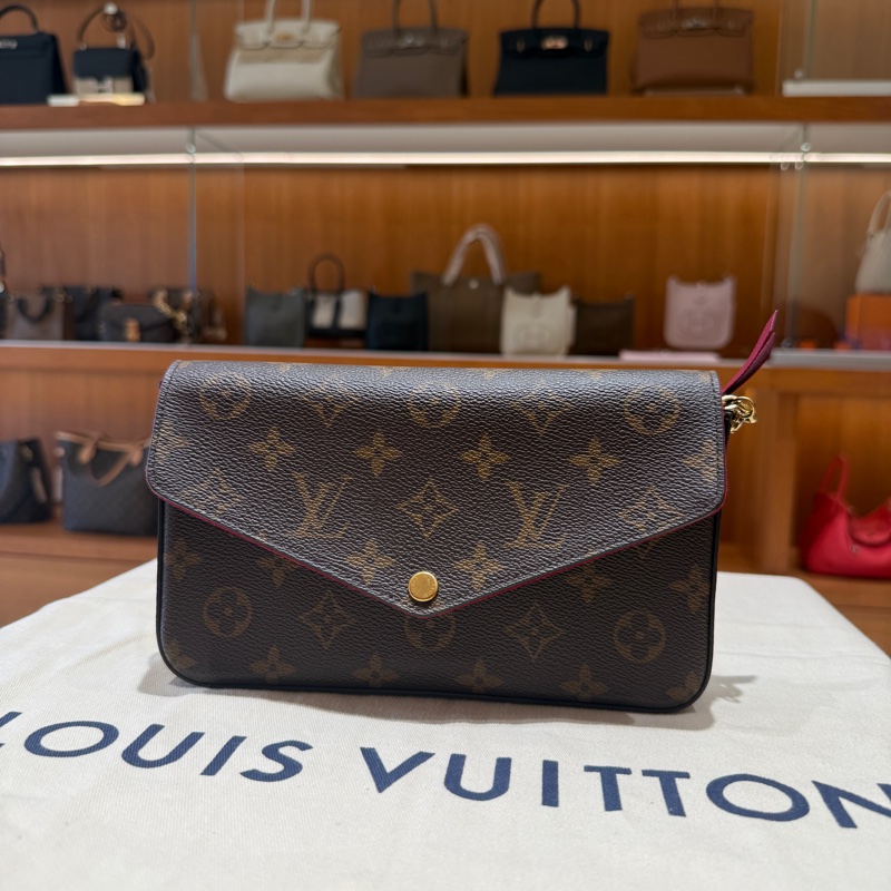 Louis Vuitton Pochette Féllcie 鏈條多功能肩包-0
