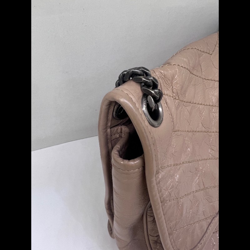 YSL Niki奶茶色油蠟皮鏈條包中號-3