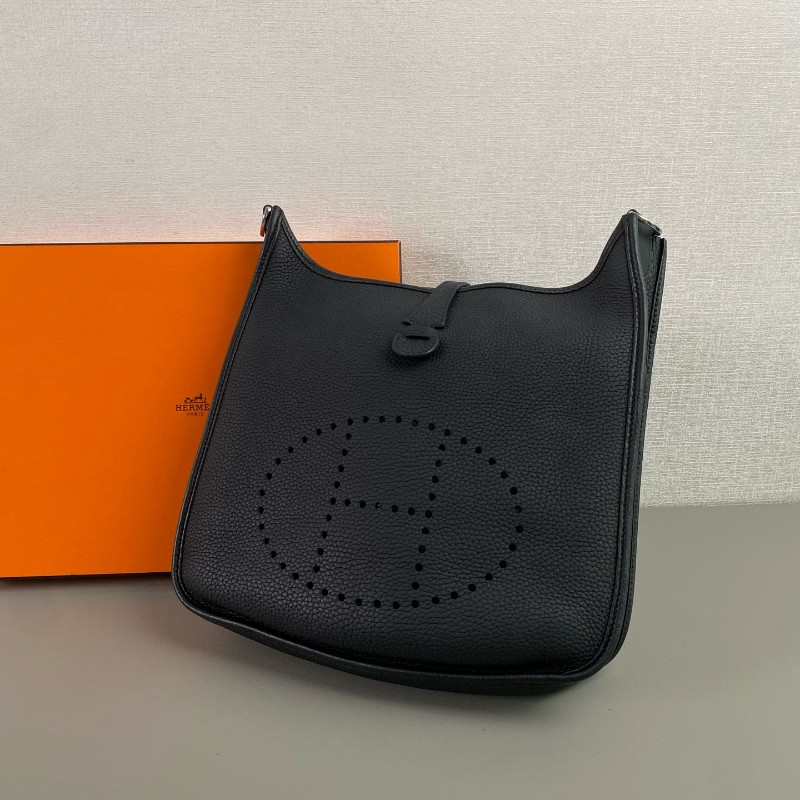 Hermes愛馬仕 黑色銀扣伊芙琳evelyne29-2