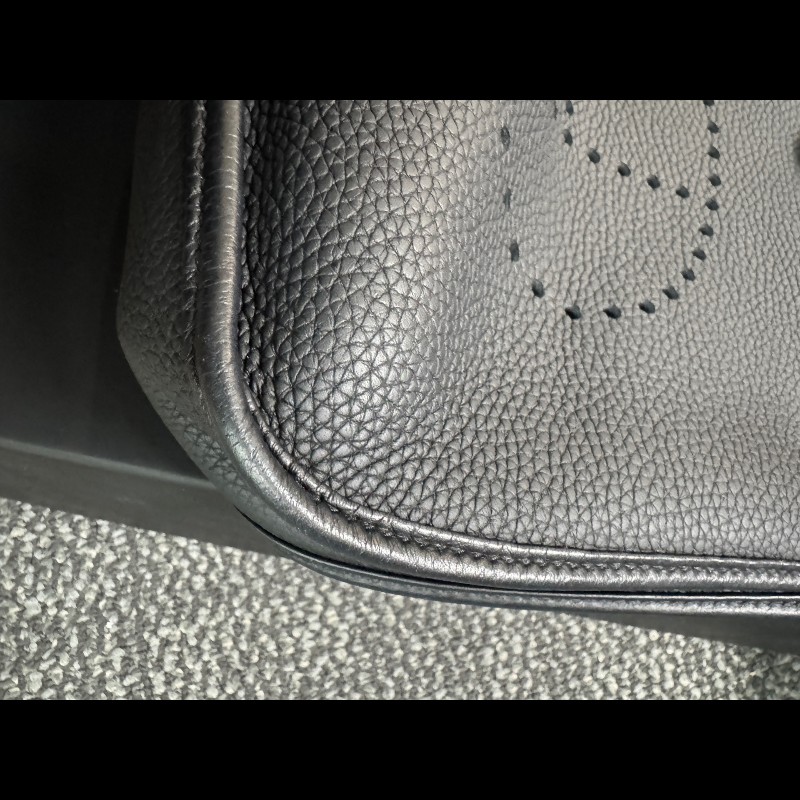 Hermes愛馬仕 黑色銀扣伊芙琳evelyne29-9