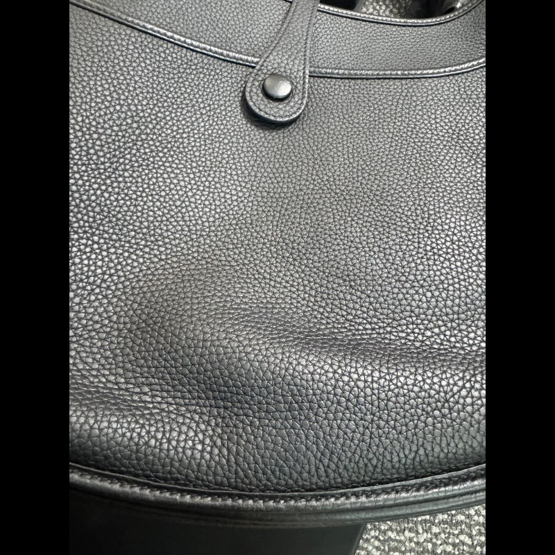 Hermes愛馬仕 黑色銀扣伊芙琳evelyne29-18