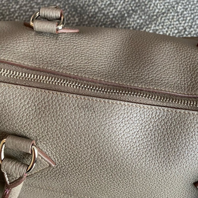 Hermes altas shoulder 灰色全皮手提包-16