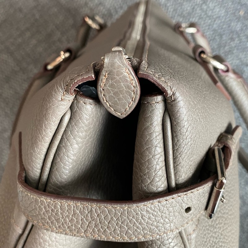 Hermes altas shoulder 灰色全皮手提包-17