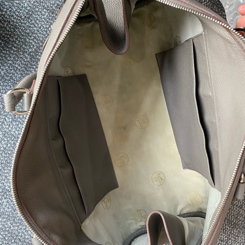 Hermes altas shoulder 灰色全皮手提包-25