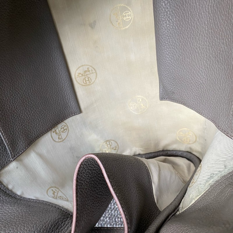 Hermes altas shoulder 灰色全皮手提包-26