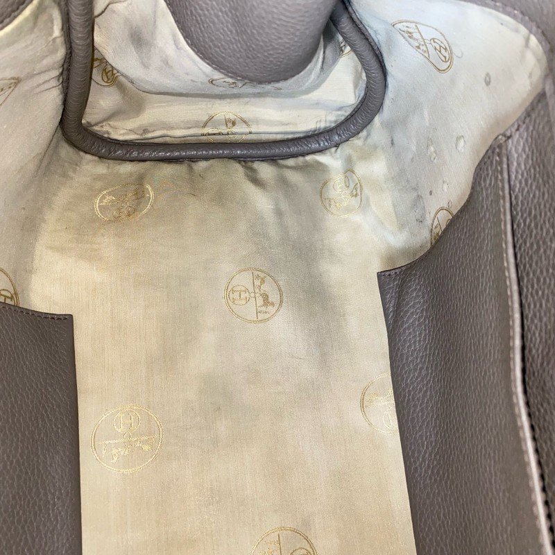 Hermes altas shoulder 灰色全皮手提包-27